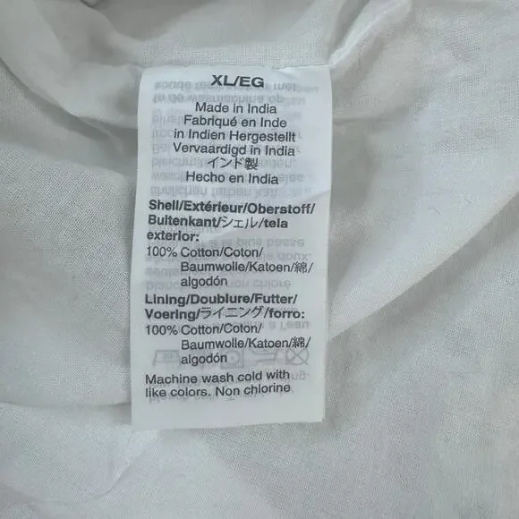 J. Crew Eyelet Lace Ivory White Short Sleeve Top Women's XL Professional Casual - Picture 4 of 7